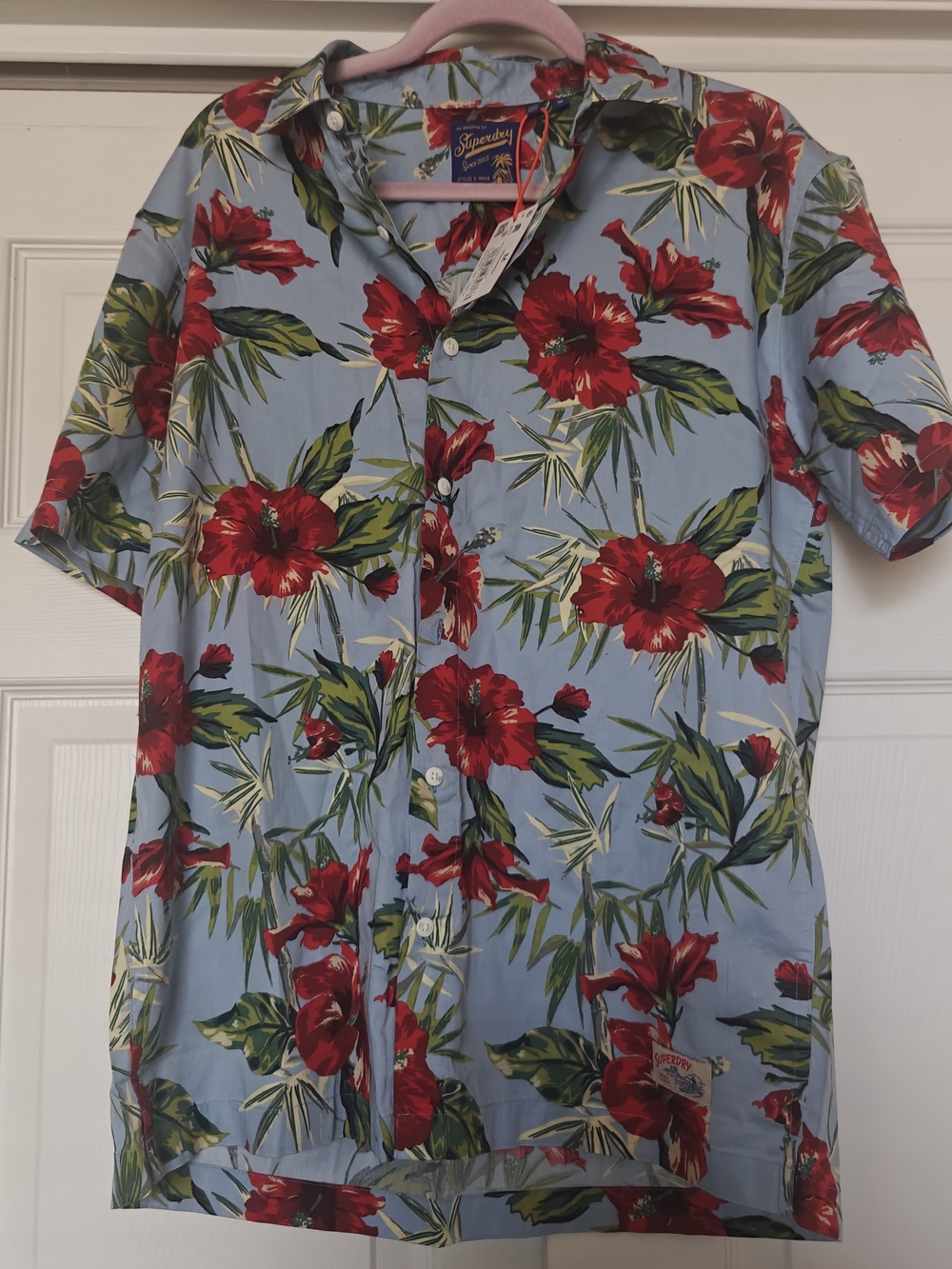 Superdry - Hawaiian Blue Floral Button-down Shirt (2 Sizes Available)